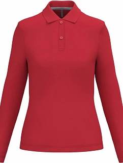 K 244 Dámské piqué polo s dlouhým rukávem model 22507089 red - Kariban