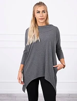 Mikina s potlačou kolesa graphite melange