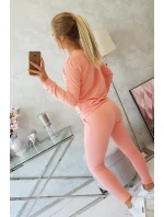 Tepláková súprava v marhuľovej farbe Tepláková súprava v marhuľovej farbe