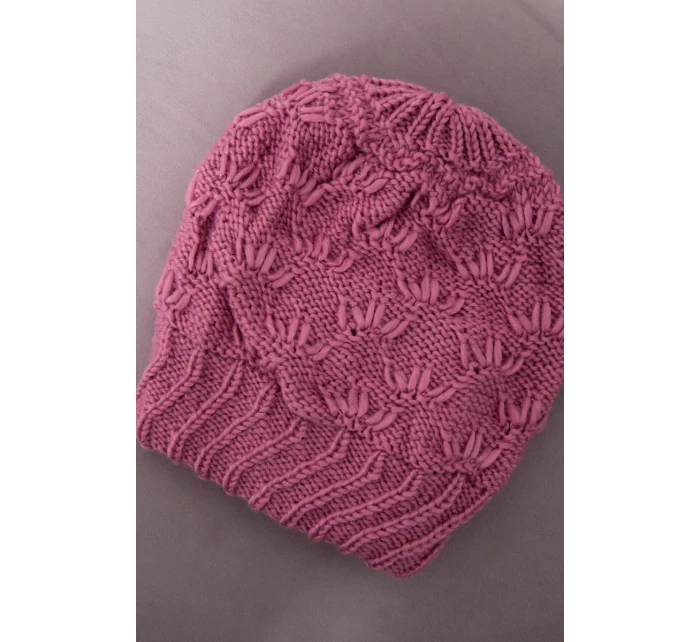 Dámska čiapka Dagmara K332 tmavo ružová