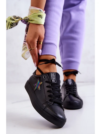 Kožené tenisky Star Big Star model 21580383 Black - Big Star Shoes