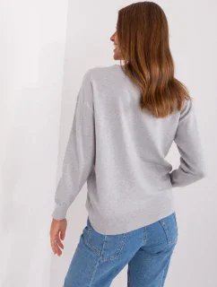 Sweter AT SW model 18895527 jasny szary - FPrice