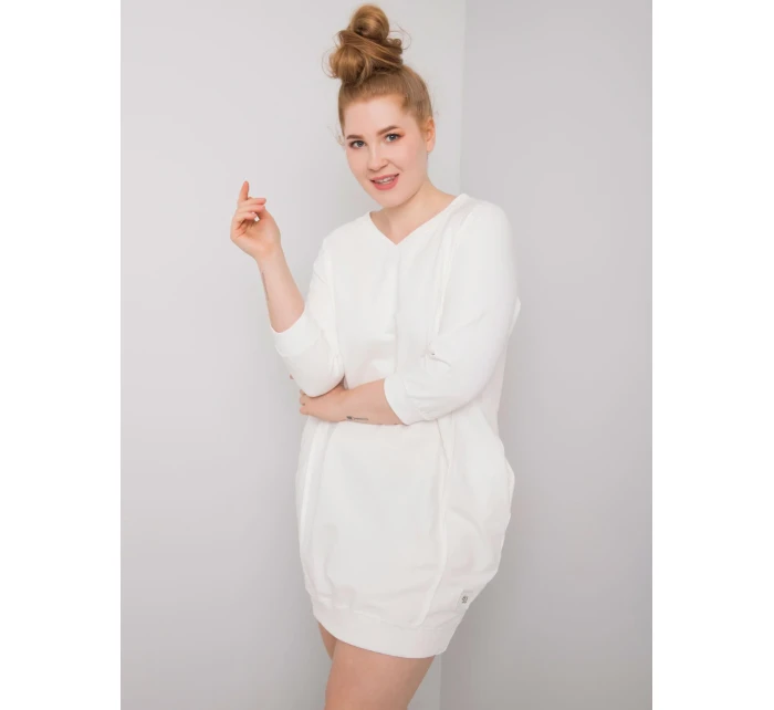 Šaty RV SK model 15826640 ecru - FPrice Šaty RV SK model 15826640 ecru - FPrice