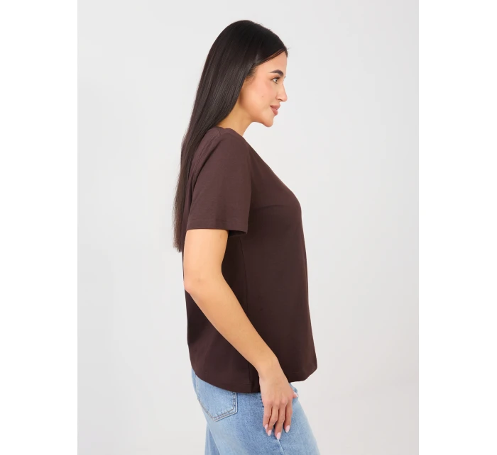 Tričko RV TS A1095.33 tmavohnedé Tričko RV TS A1095.33 tmavohnedé