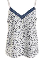 Dámsky pyžamový top WOVEN CAMI PRINT UW0UW05006 02X biely s potlačou - Tommy Hilfiger