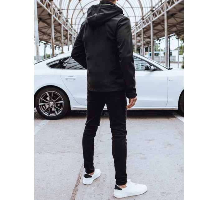 Pánská softshellová bunda s kapucí černá Dstreet model 21970352 - FashionStreet