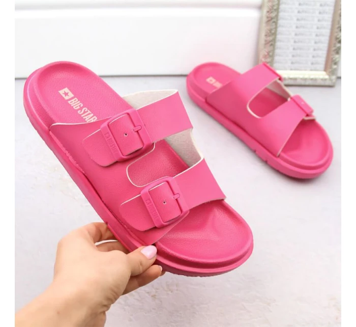 Big Star W INT2004E fuchsiové penové žabky s prackami