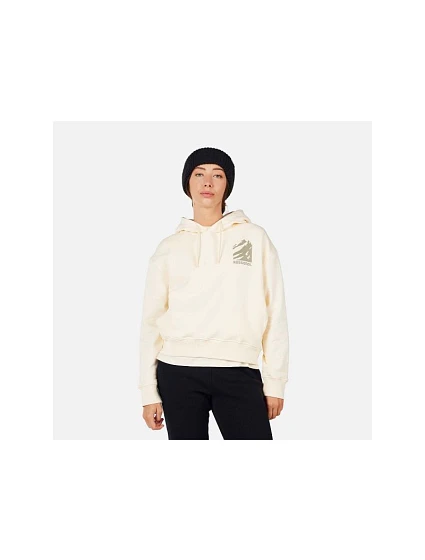Dámska mikina ROSSIGNOL W WATERFALL H RELAX SWEATSHIRT, biela, dámska