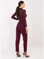 Spodnie IT SP model 21791053 bordowy - FPrice Spodnie IT SP model 21791053 bordowy - FPrice