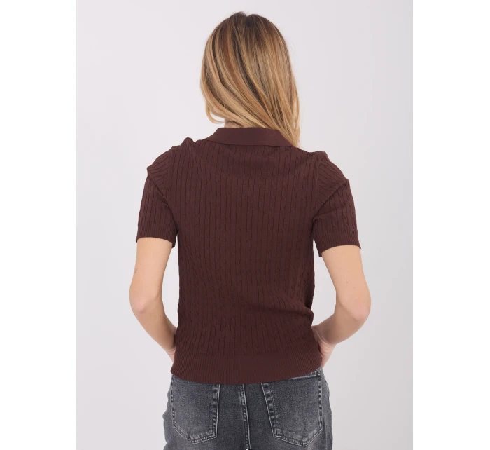 Jumper PM SW CV6679.32 tmavohnedý