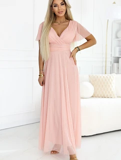 długa  z dekoltem i krótkim  model 22036870 - numoco basic