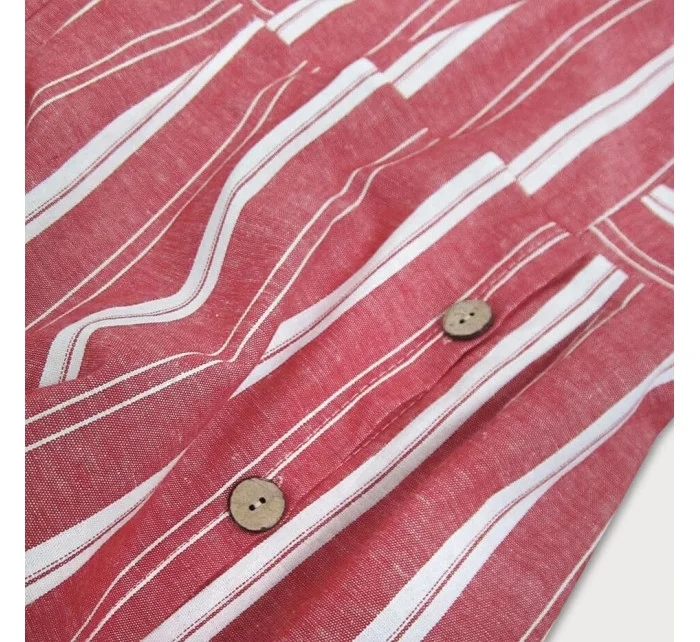 Červené bavlněné šaty model 7500078 - MADE IN ITALY