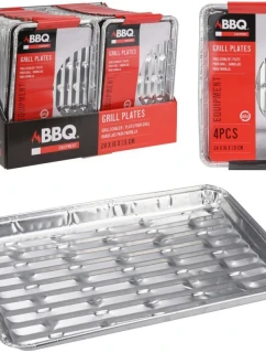 HLINÍKOVÉ GRILOVACIE TABLETY 24x16 cm 4 BALENIA