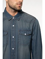 K Denim košile s dlouhým rukávem 20.K blue model 22509903 - Kariban K Denim košile s dlouhým rukávem 20.K blue model 22509903 - Kariban