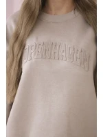 Izolovaná souprava model 18922103 tmavě béžová - K-Fashion Izolovaná souprava model 18922103 tmavě béžová - K-Fashion