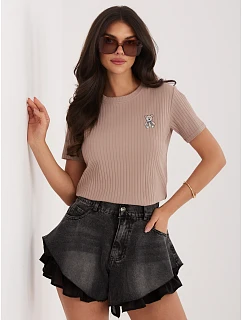 Bluzka RV BZ model 22144254 ciemny bezowy - FPrice