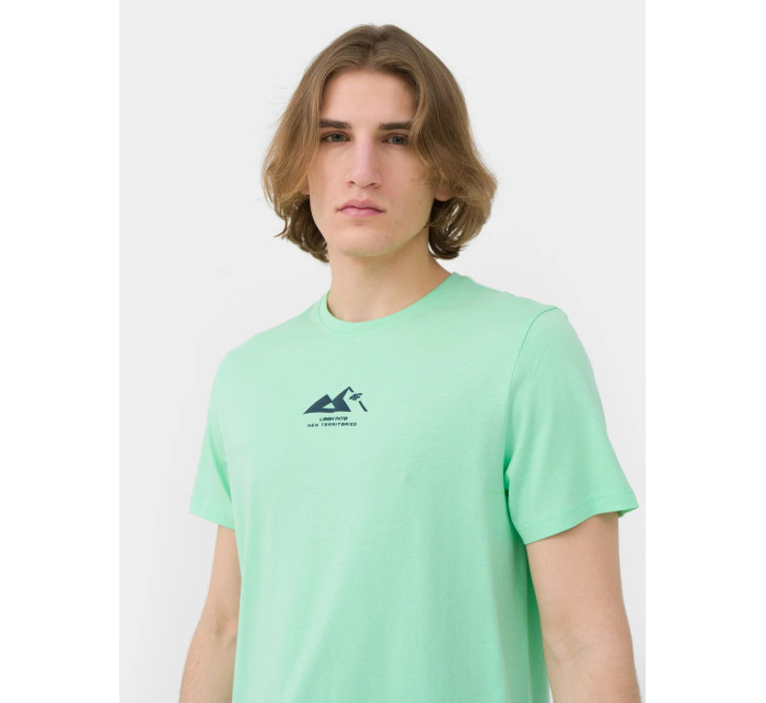 Pánske tričko z organickej bavlny 4FSS23TTSHM486-42N zelené - 4F