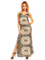 Letní dámské šaty s potiskem dlouhé  / S model 15042761 - SWEEWE