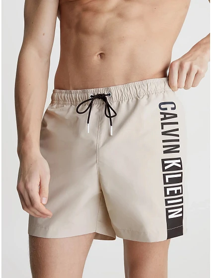 Pánské plavky model 19509066 ACE béžové - Calvin Klein