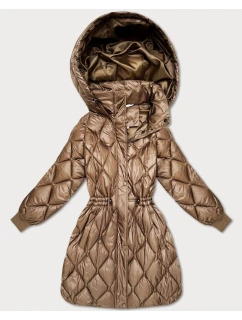 Hnědá dámská zimní oversize bunda model 21756241 - MINORITY