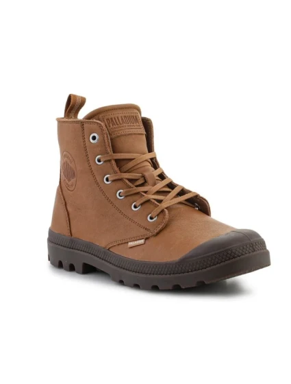 Palladium Pampa Zip Lth Ess U 76888-252-M Dear Brown Topánky
