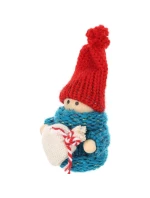 DEKORATÍVNA BÁBIKA S TAŠKOU MODRÉ DIEVČA 7,5 CM