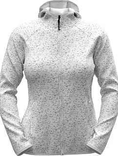 Lux Knit Fleece Jacket Women Dámská pletená fleecová bunda s kapucí model 22446820 light grey heather - Stedman