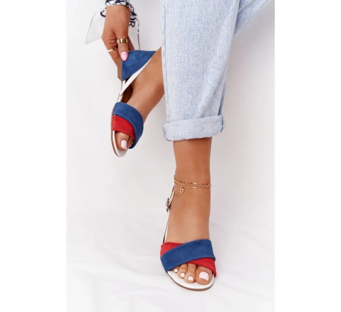 Kožené Sandály  Tmavě model 21551975 - Maciejka