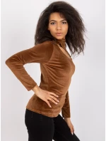 Blúzka DHJ BZ 6561.09P hnedá