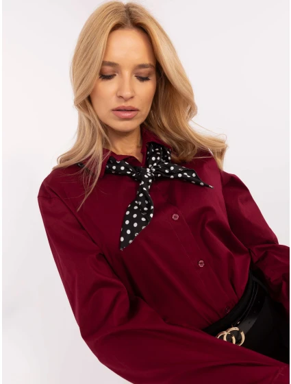 Košeľa DHJ KS 20172.36P bordová Košeľa DHJ KS 20172.36P bordová