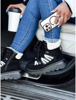 Dámské zateplené trekové boty black Dstreet model 21981836 - FashionStreet