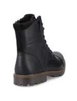 M model 20571632 vlněné zateplené kožené boty černé - Rieker