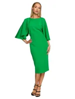 M700 Puzdrové šaty s kimonovými rukávmi - čierne