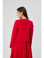 S368 Sako s otvorenou prednou časťou - červené