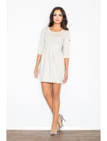 Šaty  béžové  model 18488270 - Figl