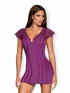košilka chemise purple  model 12404881 - Obsessive