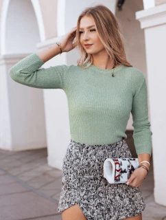 AURINA dámsky sveter svetlozelený FashionStreet MY1391