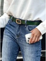 dámské džínové kalhoty s páskem modré Dstreet model 21981338 - FashionStreet