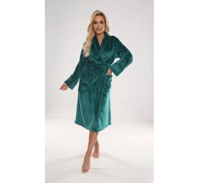 Dlhý dámsky župan s golierom De Lafense 628 Abigail