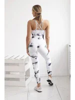 Fitness set top + legíny push up biely Fitness set top + legíny push up biely