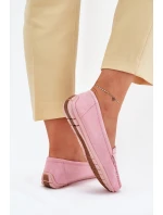 Damskie Zamszowe Mokasyny Jasnoróżowe Lenvie Damskie Zamszowe Mokasyny Jasnoróżowe Lenvie