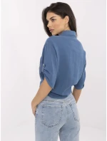 DHJ košeľa KS 8595 1.66 tmavomodrá