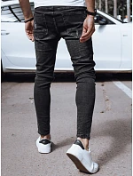 Pánske čierne džínsové nohavice FashionStreet UX4141 Pánske čierne džínsové nohavice FashionStreet UX4141
