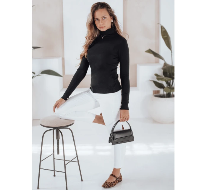 Dámský svetr s rolákem black Dstreet model 21990933 - FashionStreet Dámský svetr s rolákem black Dstreet model 21990933 - FashionStreet