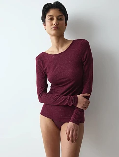 Beauty Layers Top LSL Lurex – Claret – TRIUMPH Claret – TRIUMPH