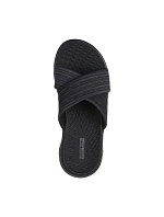Dámske šľapky Skechers GO WALK FLEX SANDAL IMPRESSED 141420 BKGY
