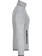 JN Dámská pletená fleecová bunda 02.0 light grey model 22489367 - Daiber JN Dámská pletená fleecová bunda 02.0 light grey model 22489367 - Daiber