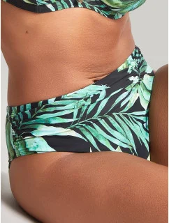 Dámske plavky Bali Midi Brief SW1646 Green Printed - Panache