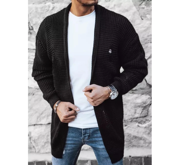 Pánsky čierny sveter FashionStreet WX1985