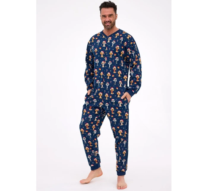 Kombinéza Cornette 196/295 Dog 2 long/r Christmas S-2XL men